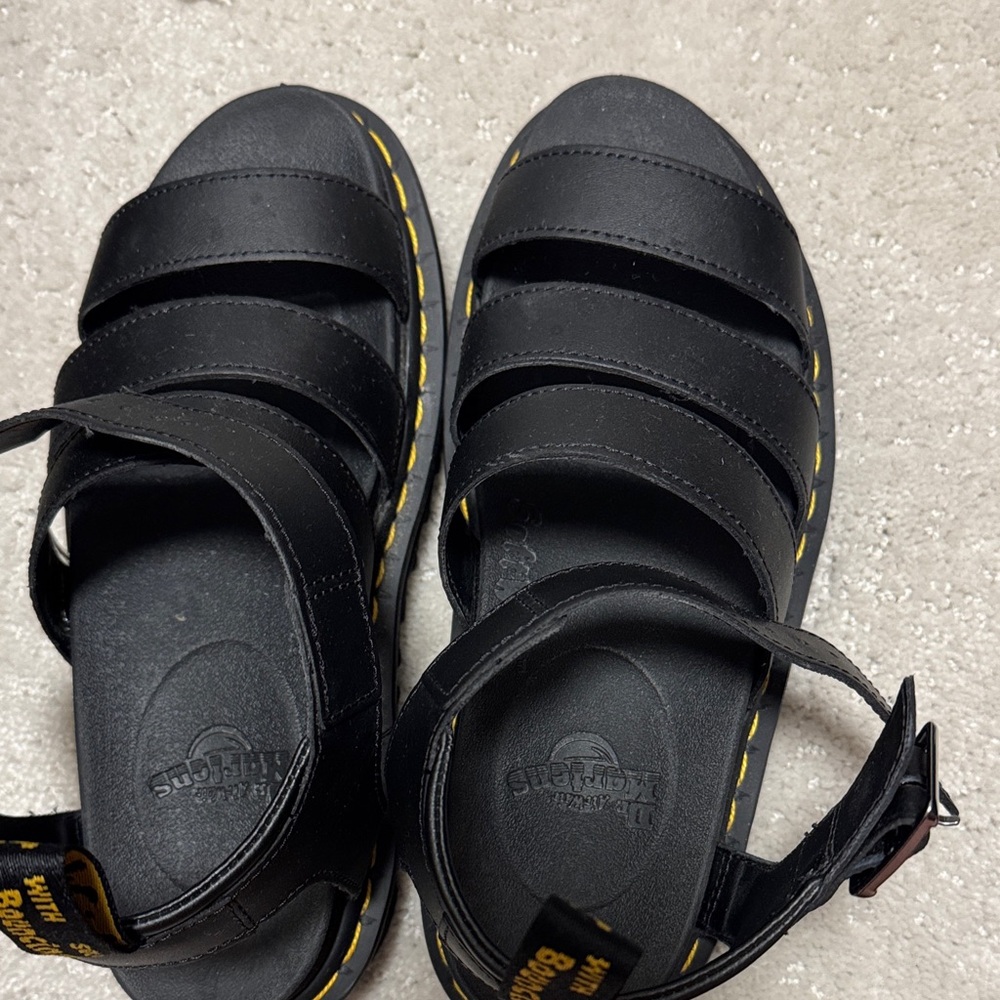 Dr. Martens Black Strappy Sandals
